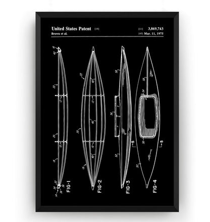 Kayak Patent Print - Magic Posters