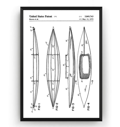 Kayak Patent Print - Magic Posters