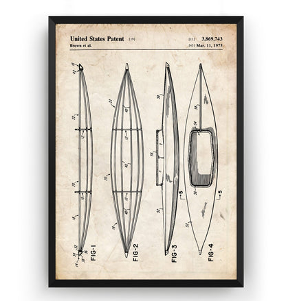 Kayak Patent Print - Magic Posters