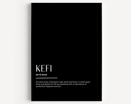 Kefi Definition Print - Magic Posters