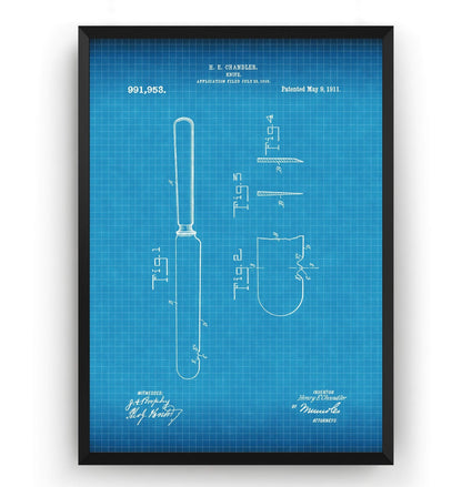 Knife 1911 Patent Print - Magic Posters