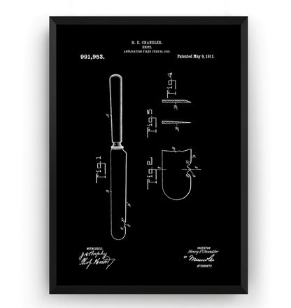 Knife 1911 Patent Print - Magic Posters