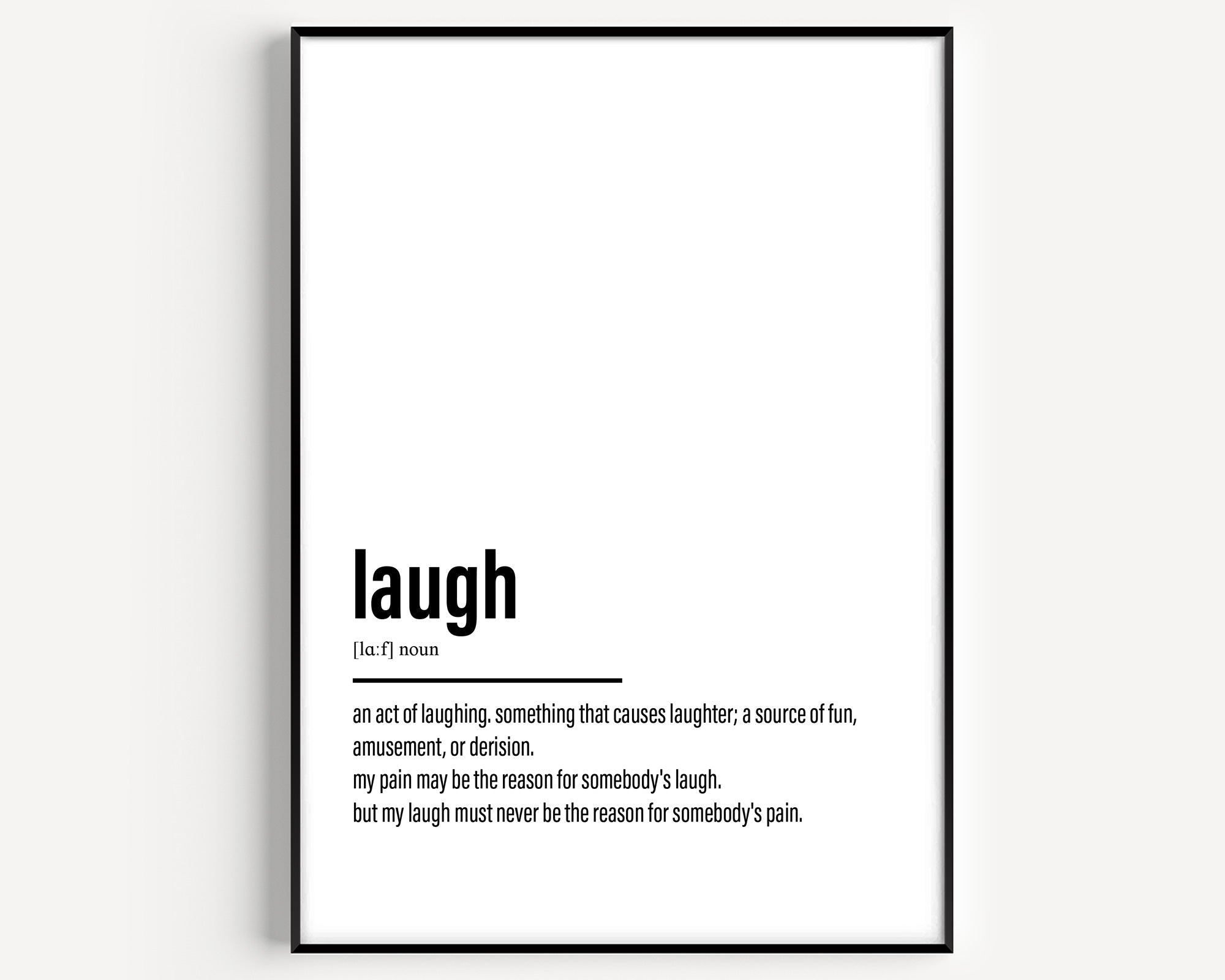 Laugh Definition Prints - Magic Posters