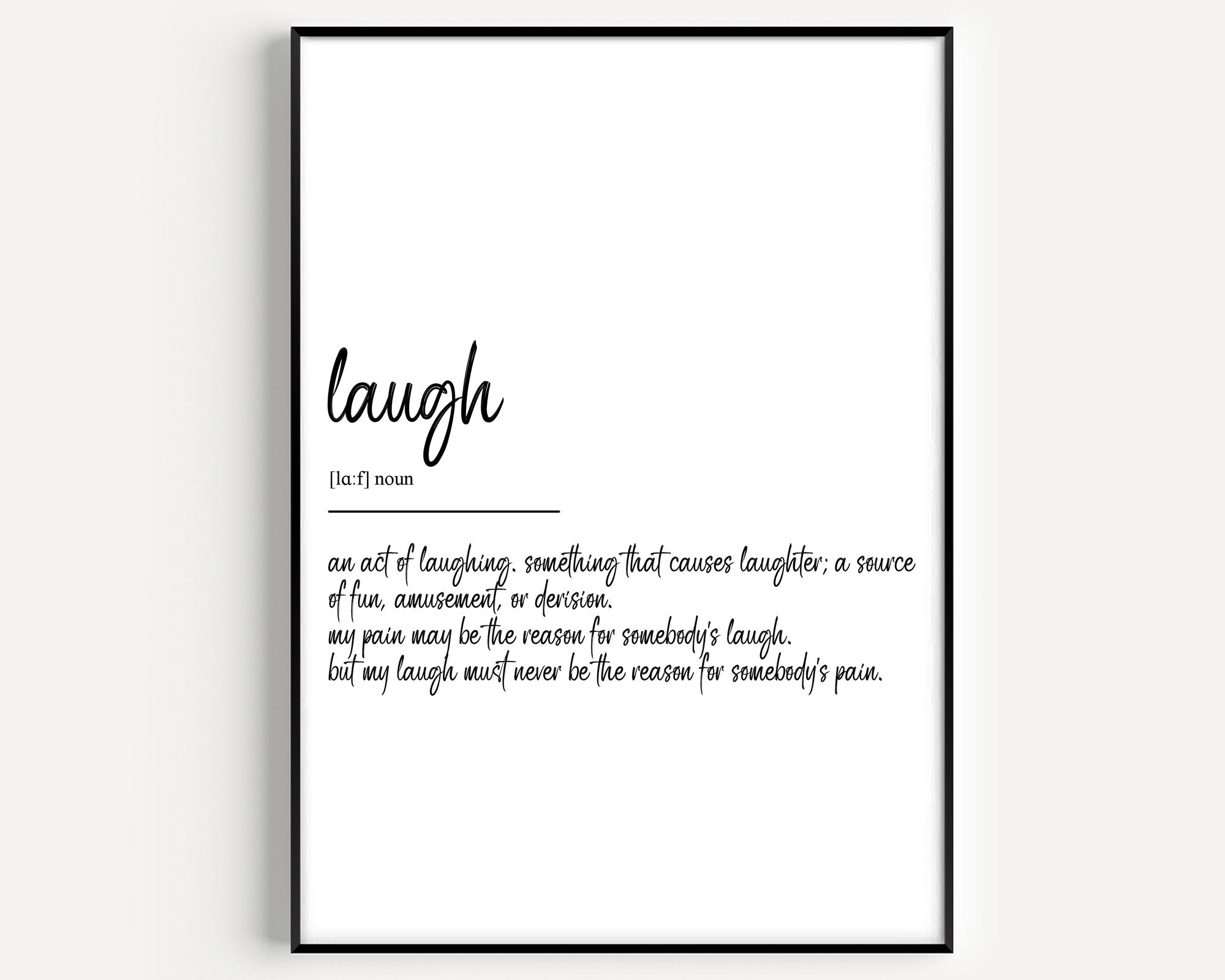 Laugh Definition Prints - Magic Posters