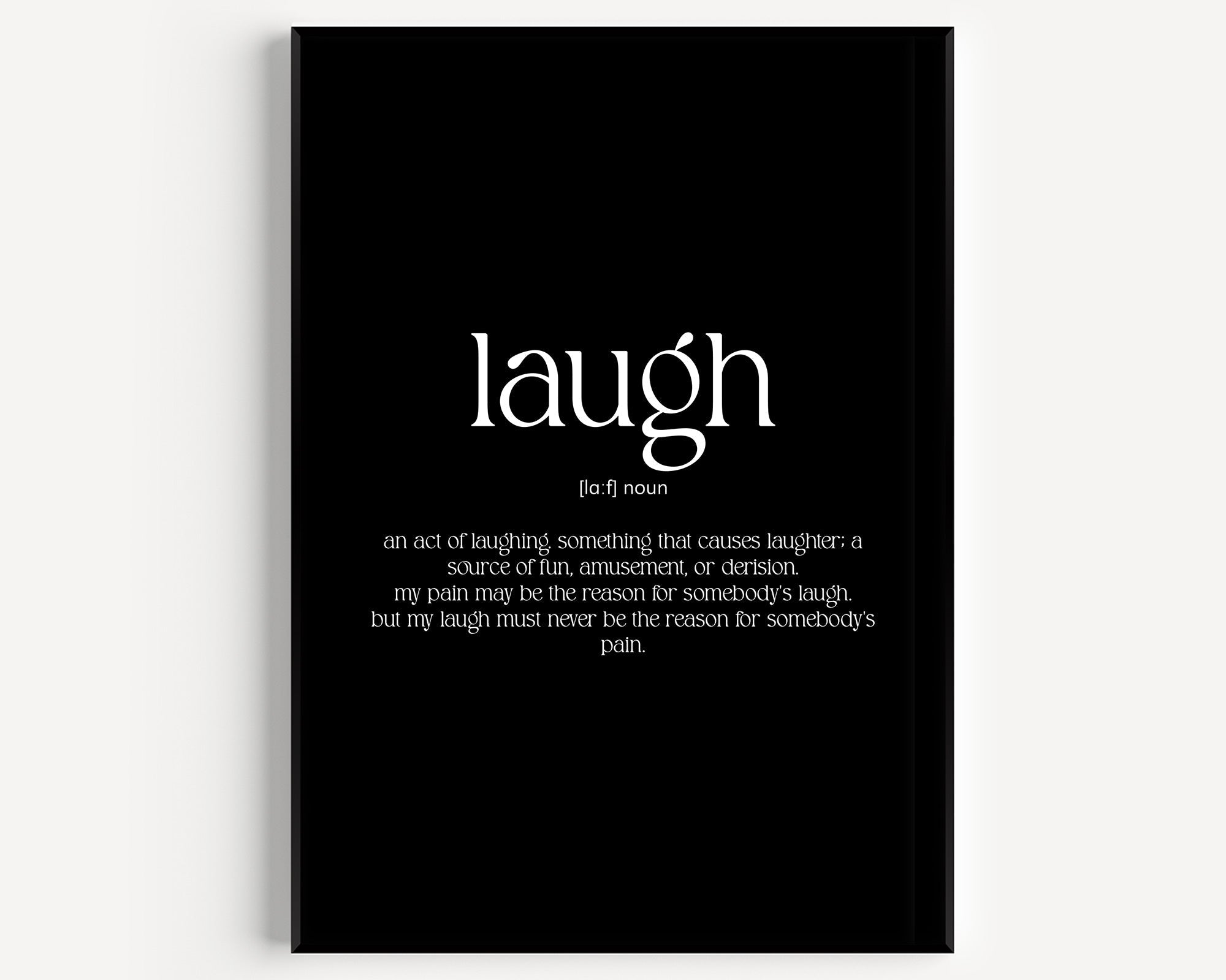 Laugh Definition Prints - Magic Posters