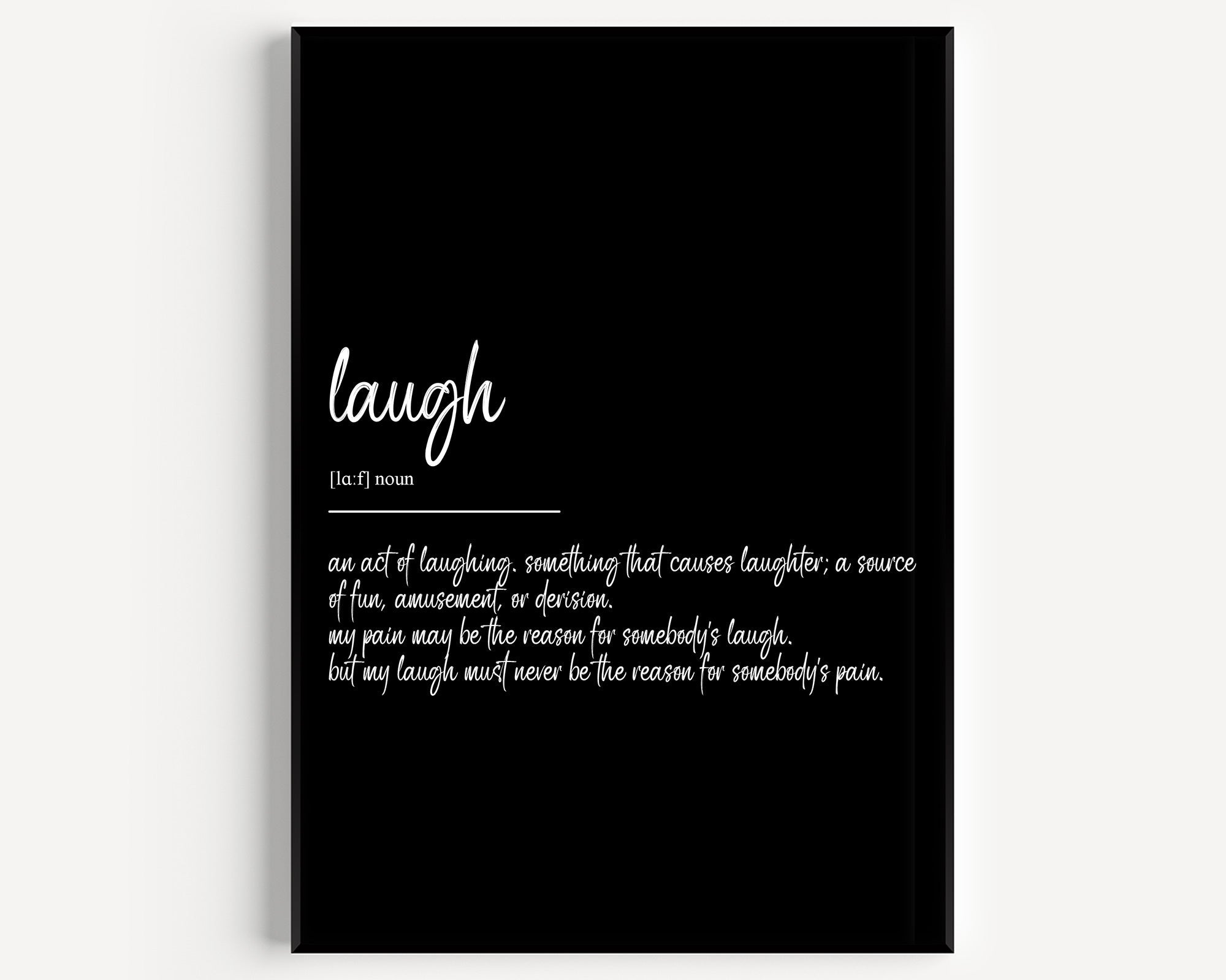 Laugh Definition Prints - Magic Posters