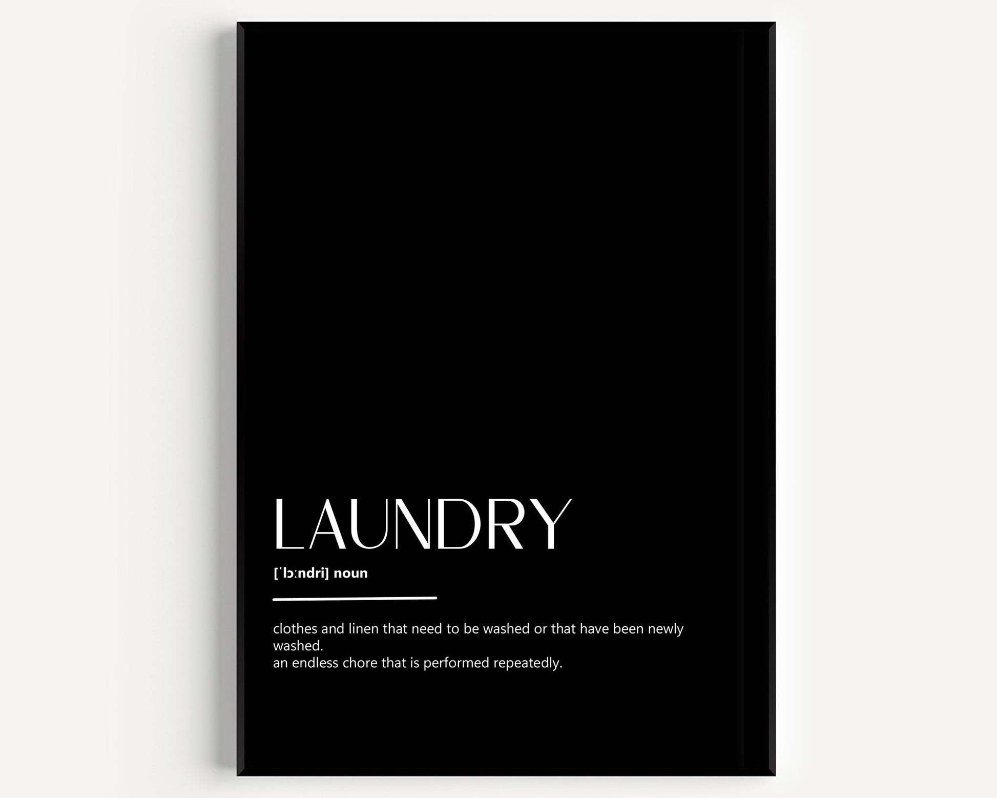 Laundry Definition Print - Magic Posters