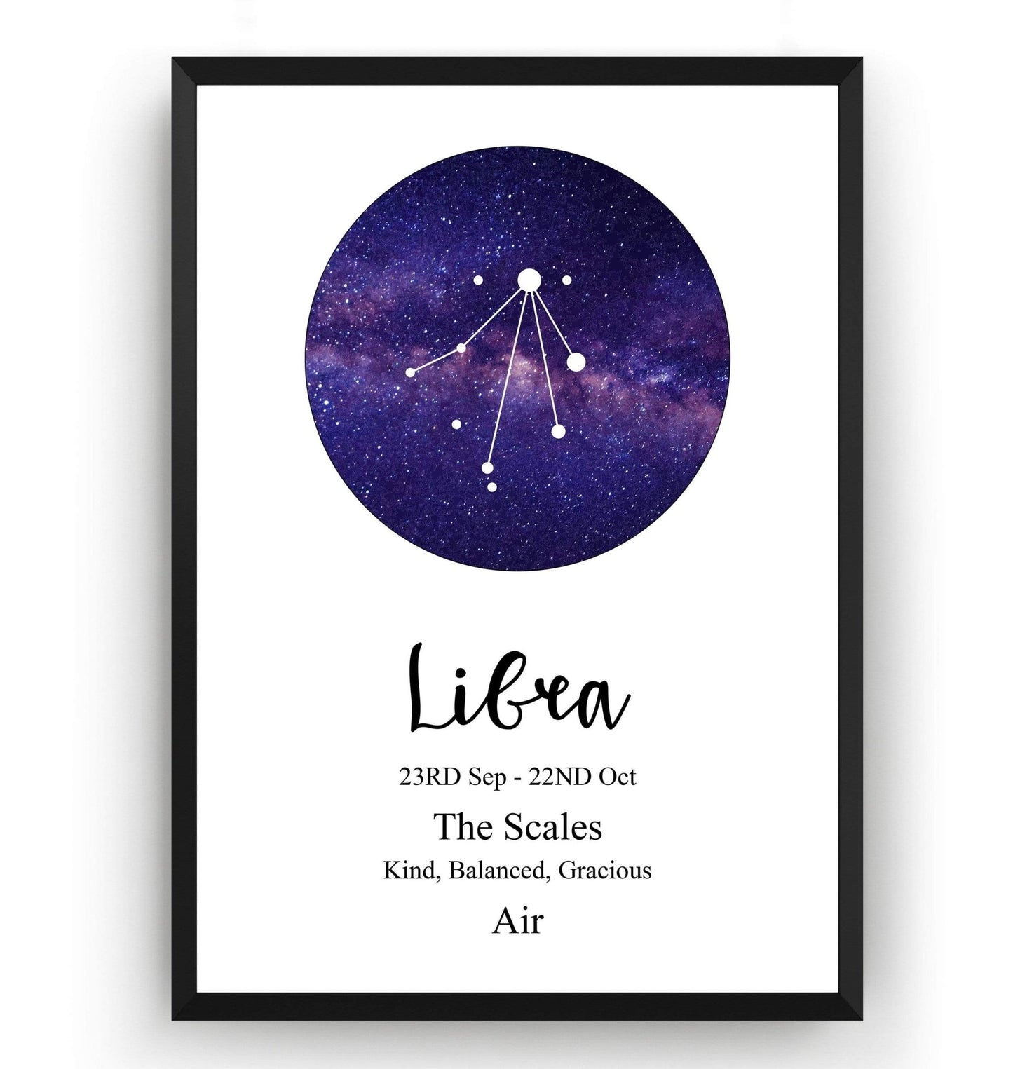 Libra Zodiac Print - Magic Posters