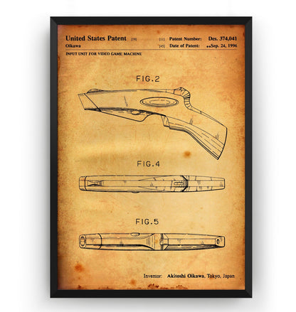 Light Gun 1996 Patent Print - Magic Posters