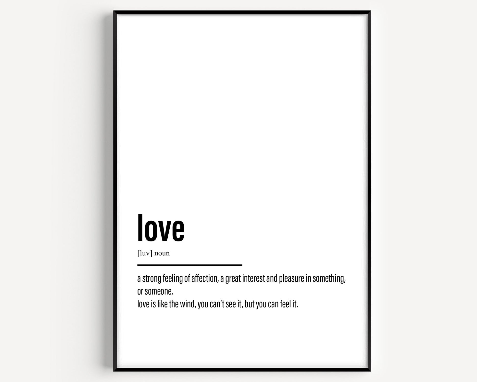 Love Definition Print - Magic Posters