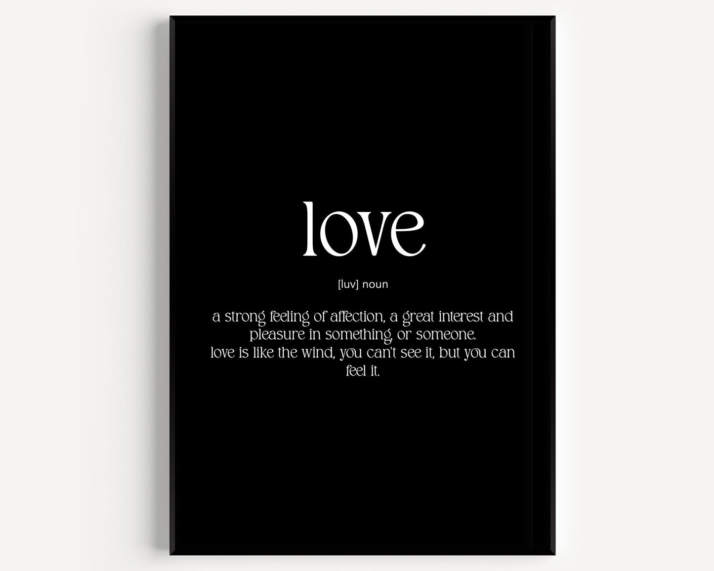 Love Definition Print - Magic Posters