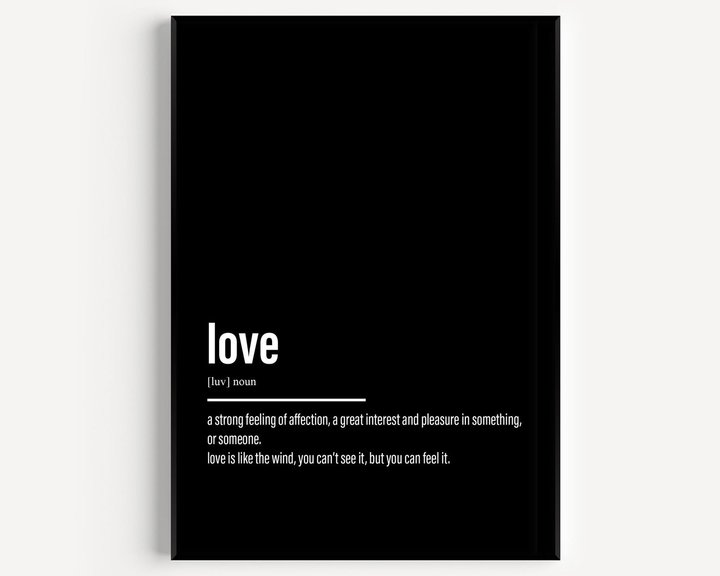 Love Definition Print - Magic Posters