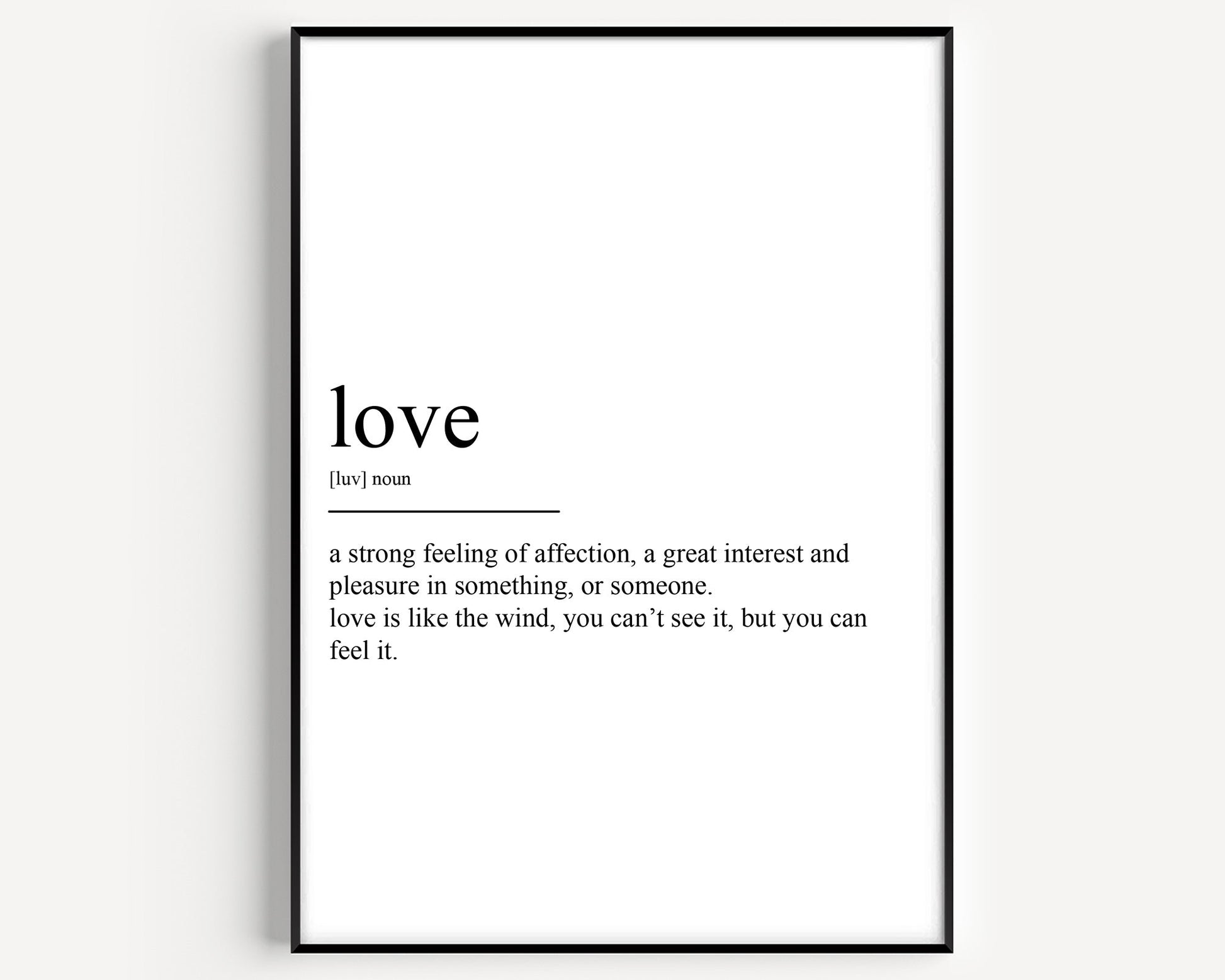 Love Definition Print - Magic Posters