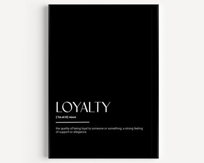 Loyalty Definition Print - Magic Posters