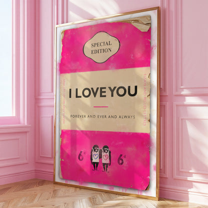 Personalised Book Cover Art Print (Oversized Design) New This Week! - Magic Posters