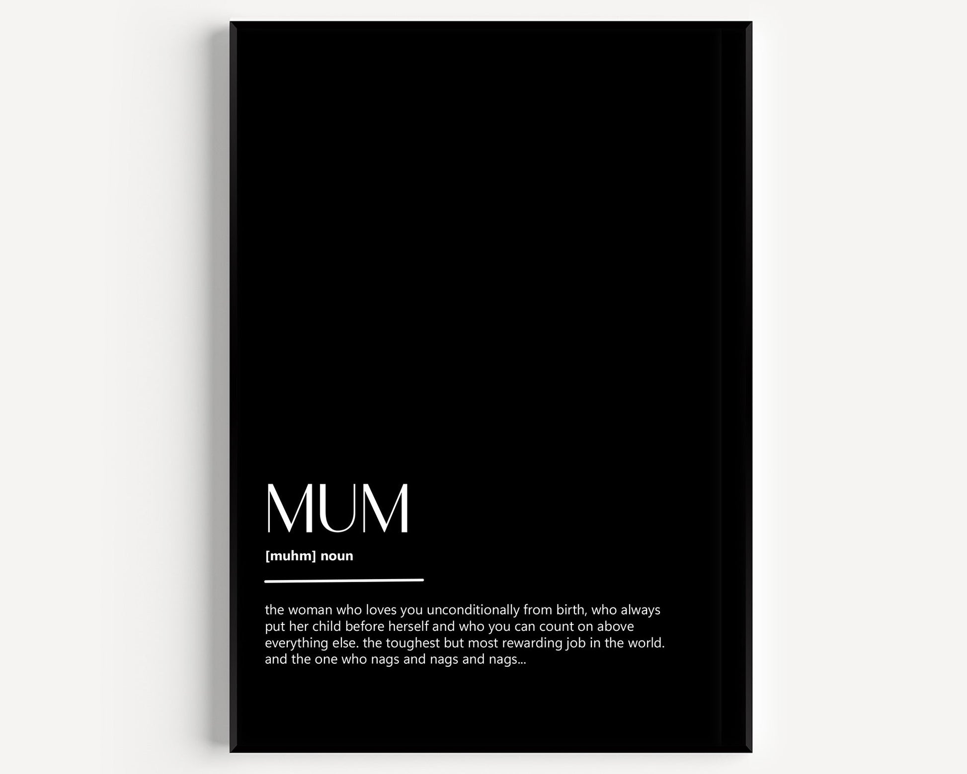 Mum Definition Print - Version 2 - Magic Posters