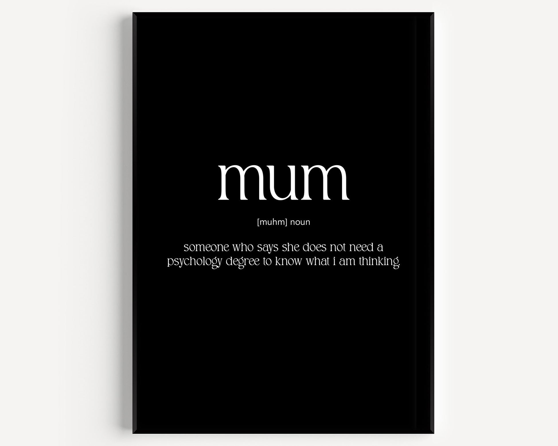 Mum Definition Print - Version 3 - Magic Posters