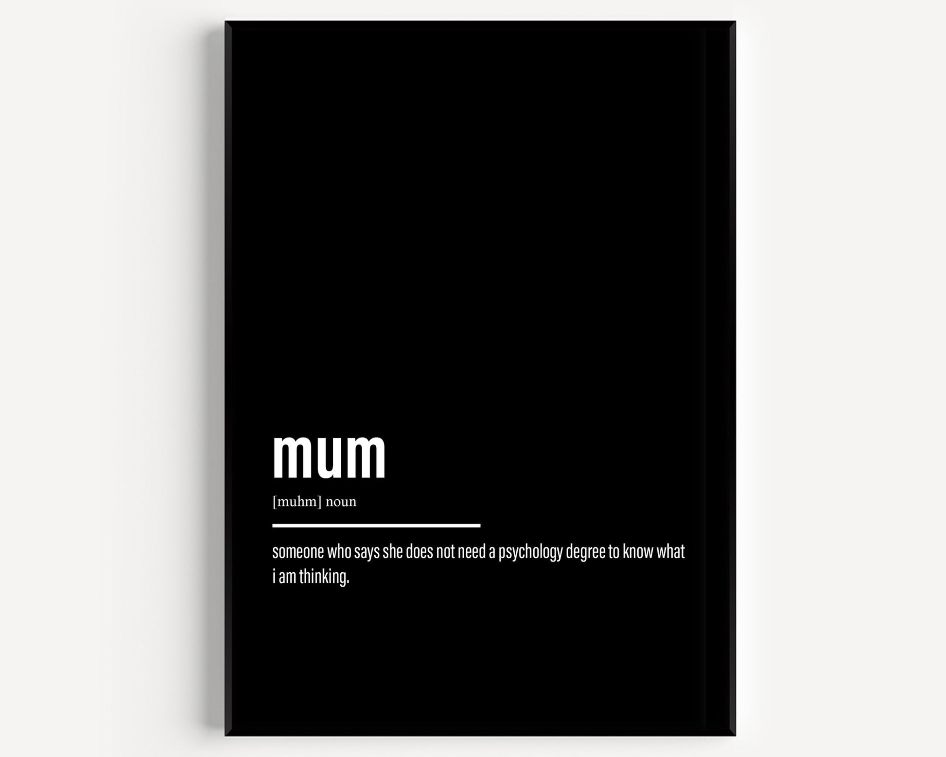 Mum Definition Print - Version 3 - Magic Posters