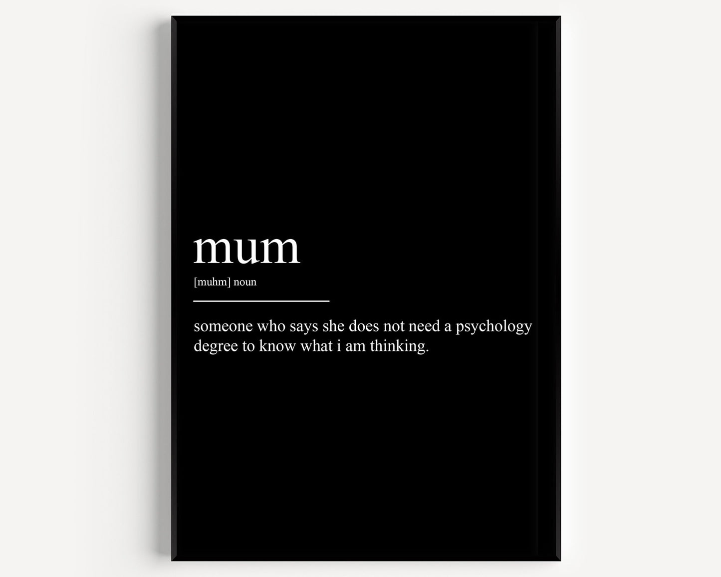 Mum Definition Print - Version 3 - Magic Posters