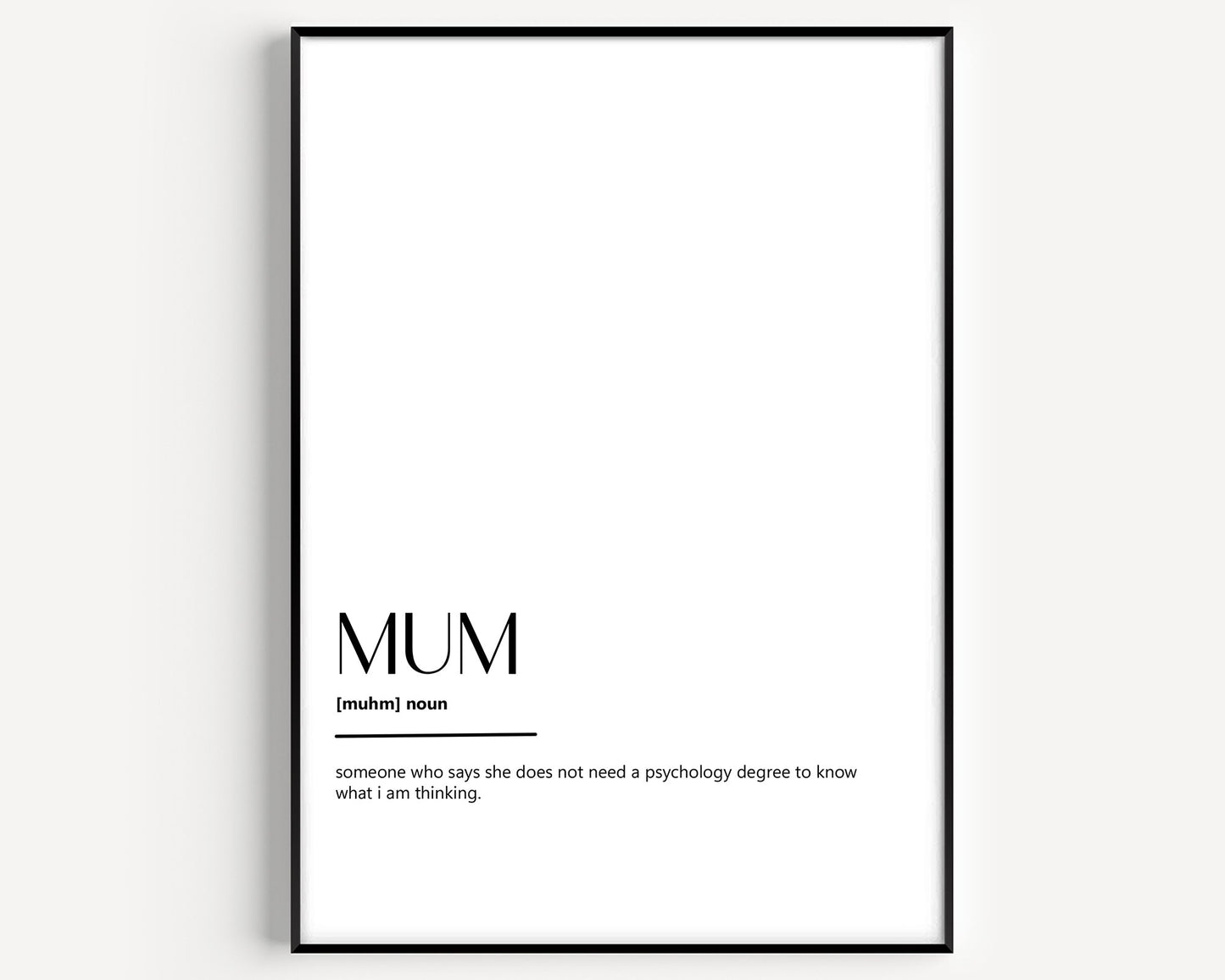 Mum Definition Print - Version 3 - Magic Posters