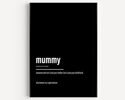 Mummy Definition Print - Magic Posters