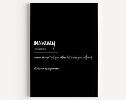 Mummy Definition Print - Magic Posters