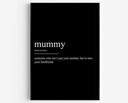 Mummy Definition Print - Magic Posters