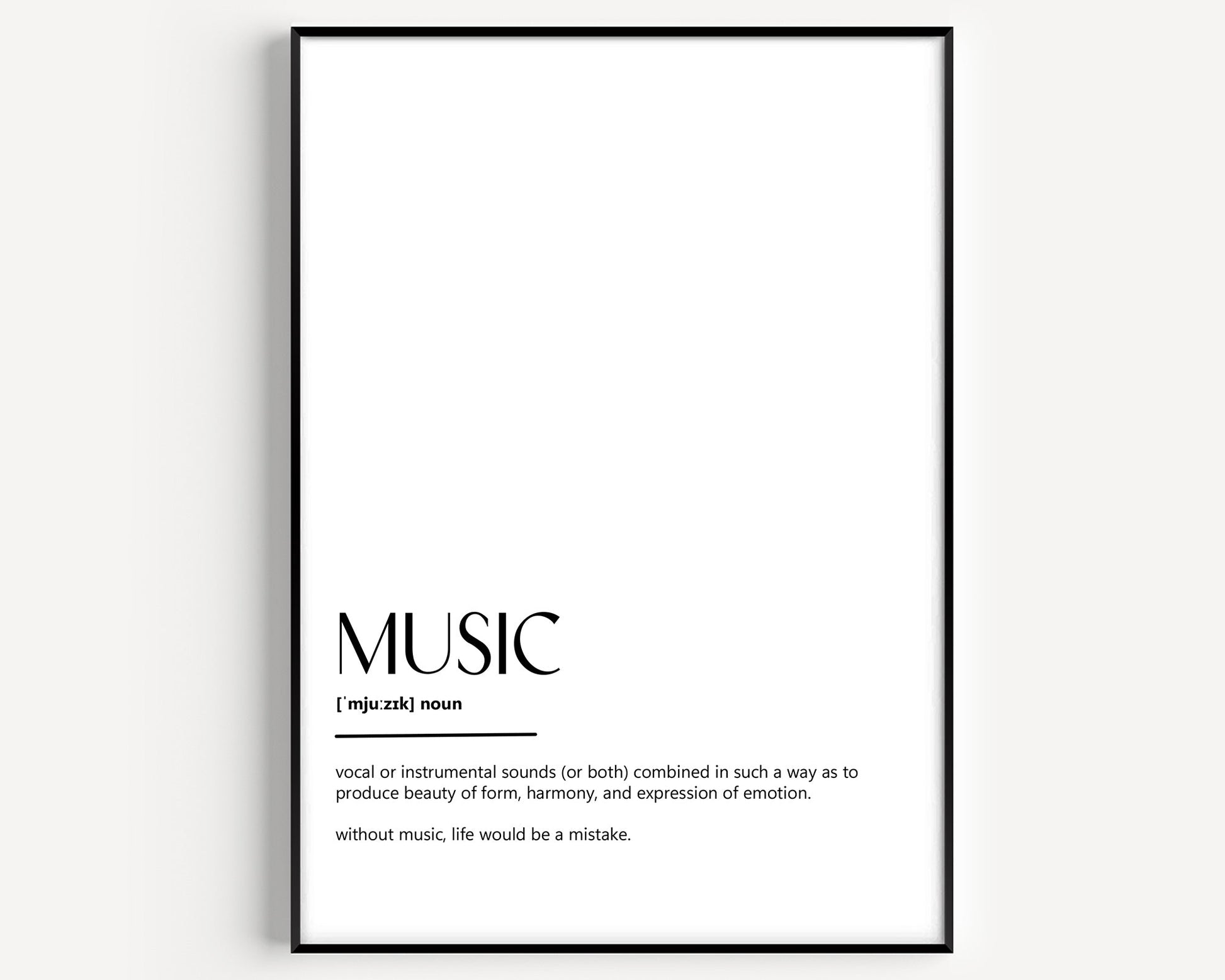 Music Definition Print - Magic Posters