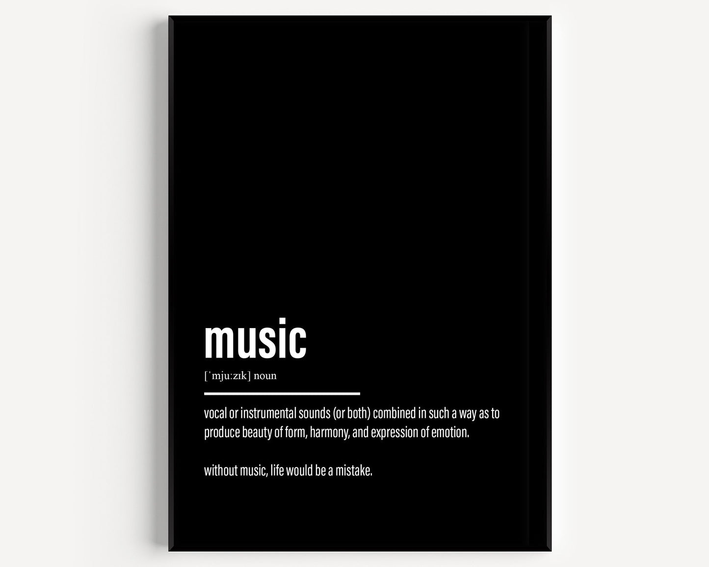 Music Definition Print - Magic Posters