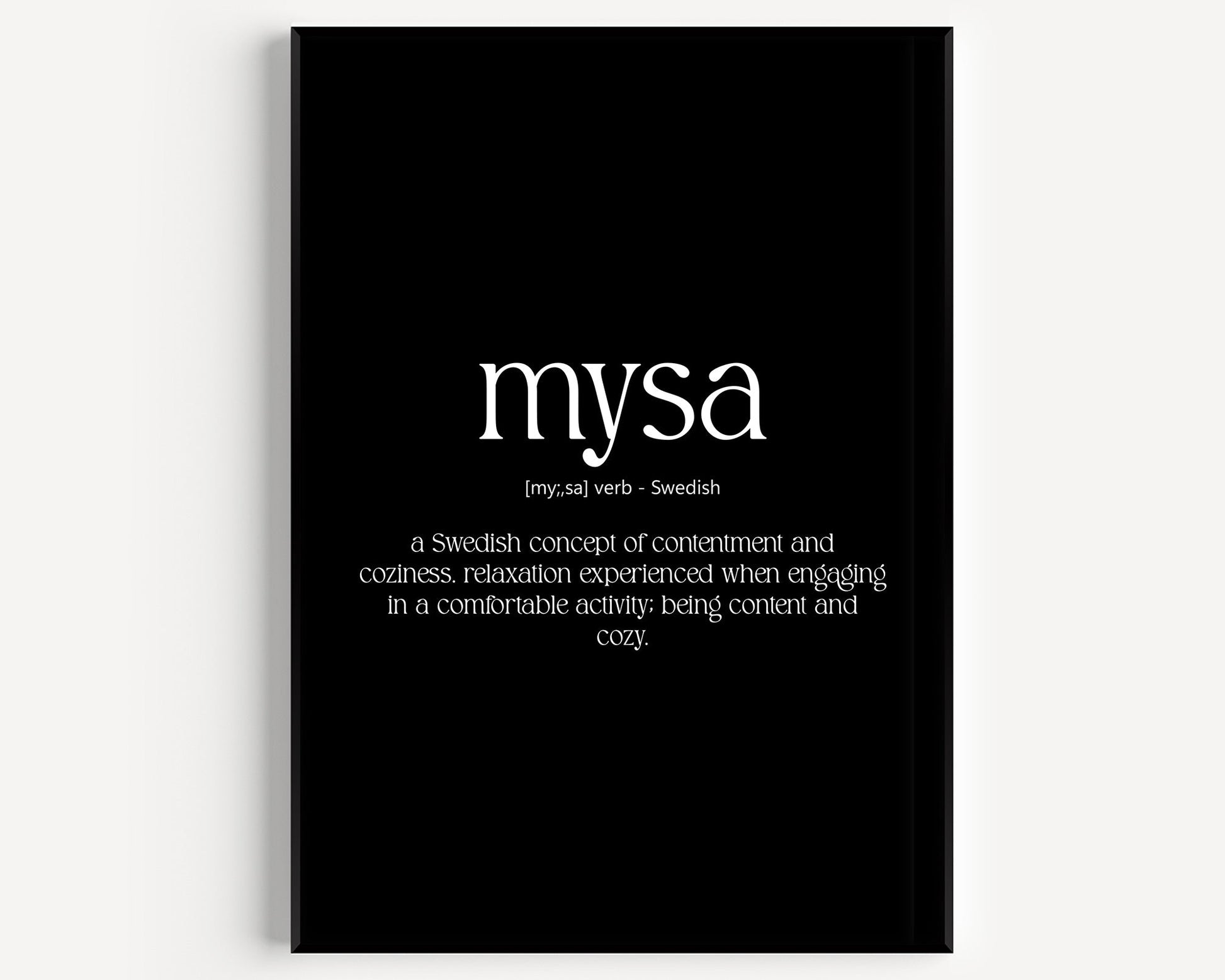 Mysa Definition Print - Magic Posters