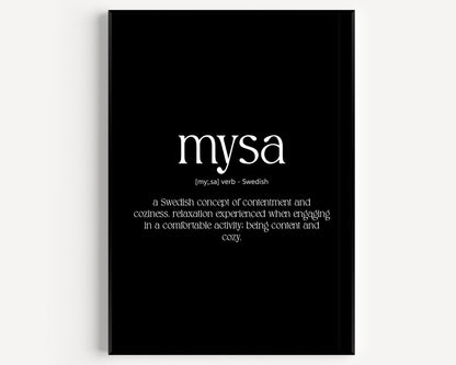 Mysa Definition Print - Magic Posters