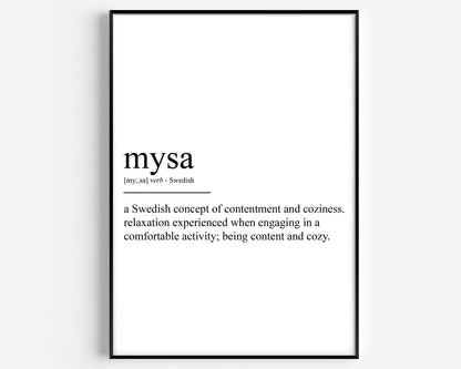 Mysa Definition Print - Magic Posters