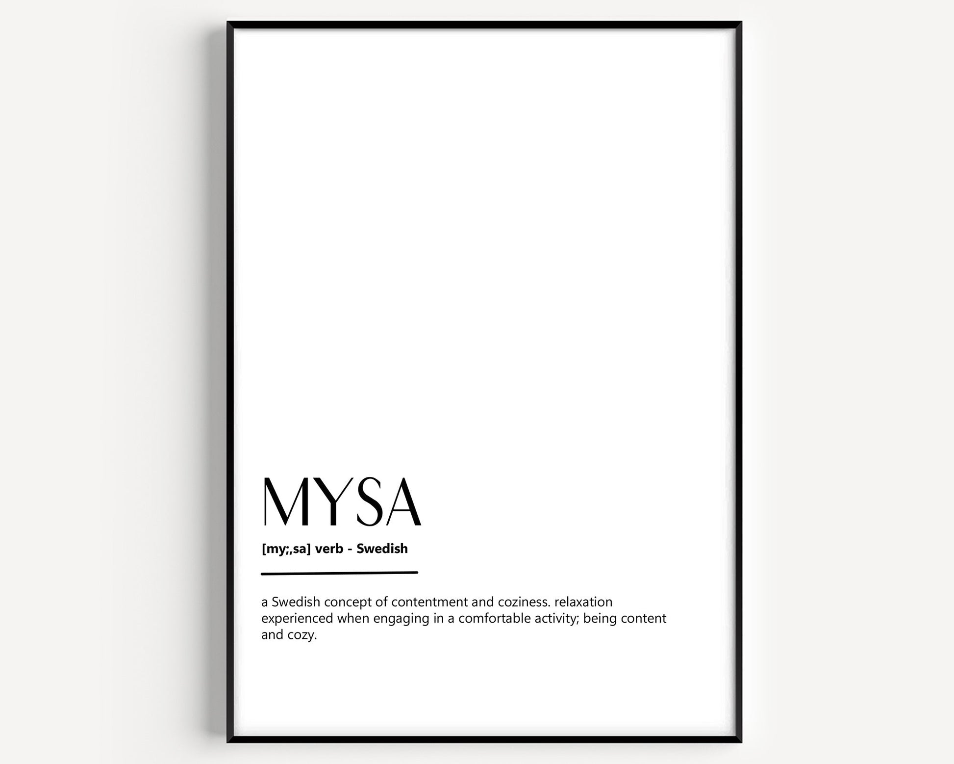 Mysa Definition Print - Magic Posters