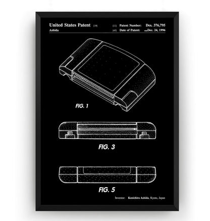 N64 Cartridge 1996 Patent Print - Magic Posters