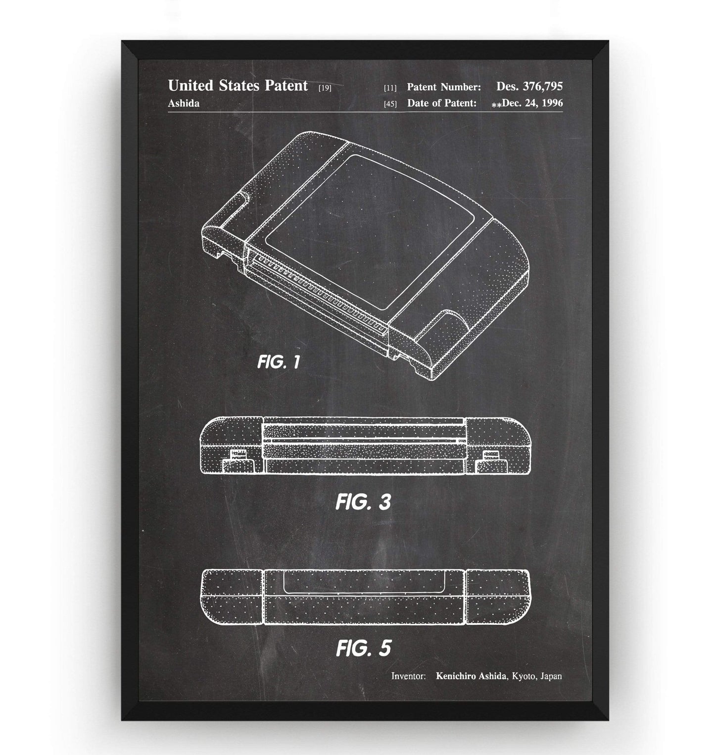 N64 Cartridge 1996 Patent Print - Magic Posters