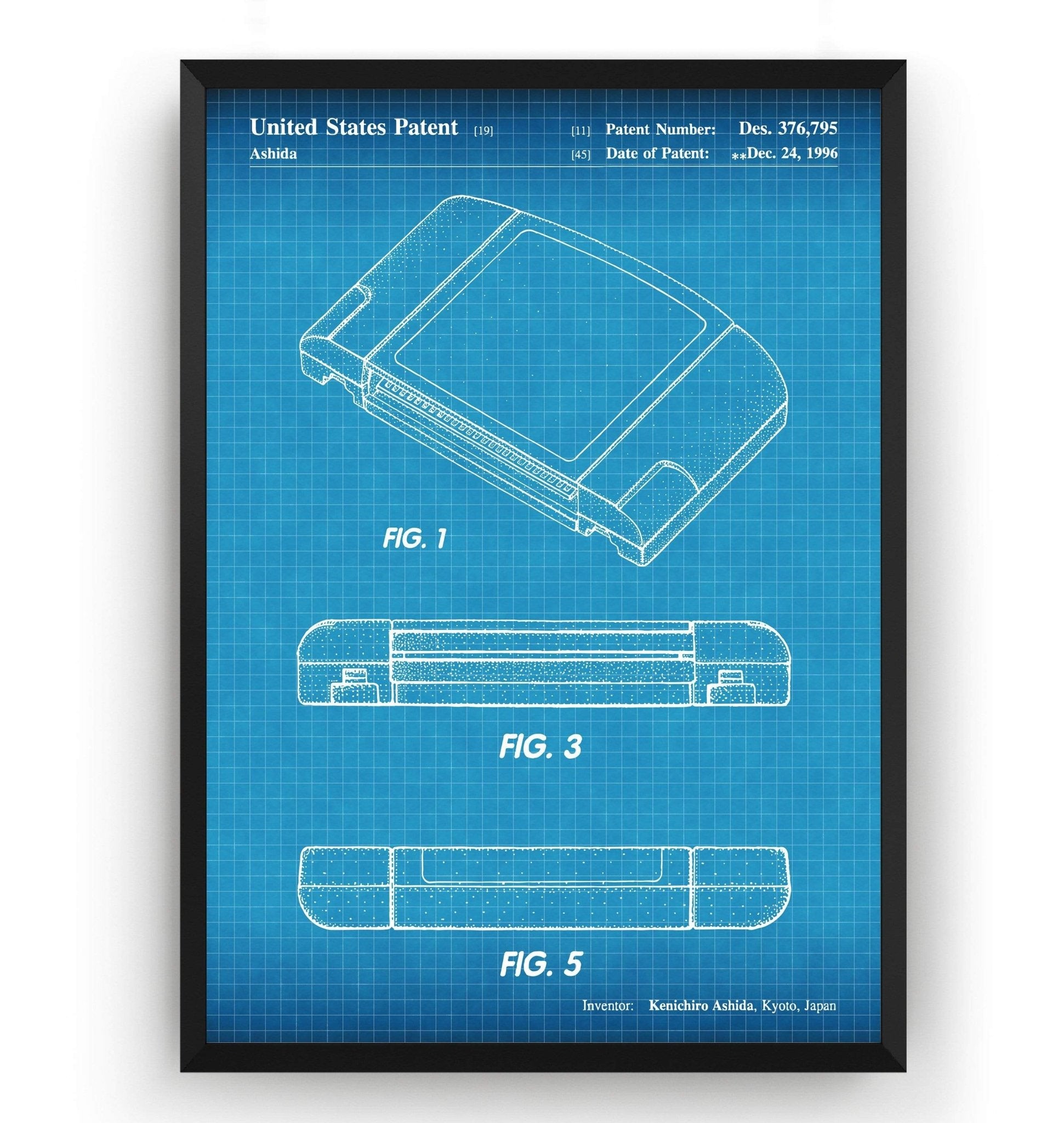 N64 Cartridge 1996 Patent Print - Magic Posters