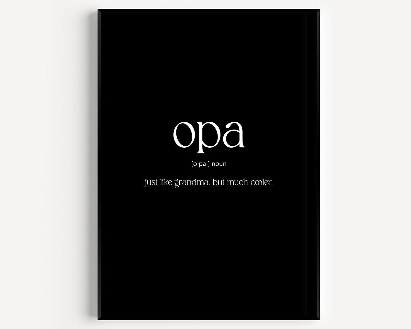 Opa Definition Print - Magic Posters