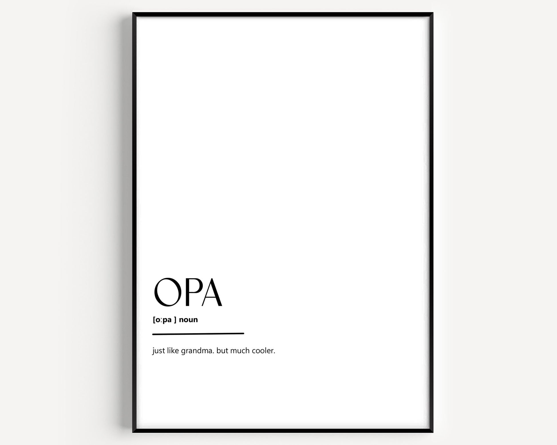 Opa Definition Print - Magic Posters