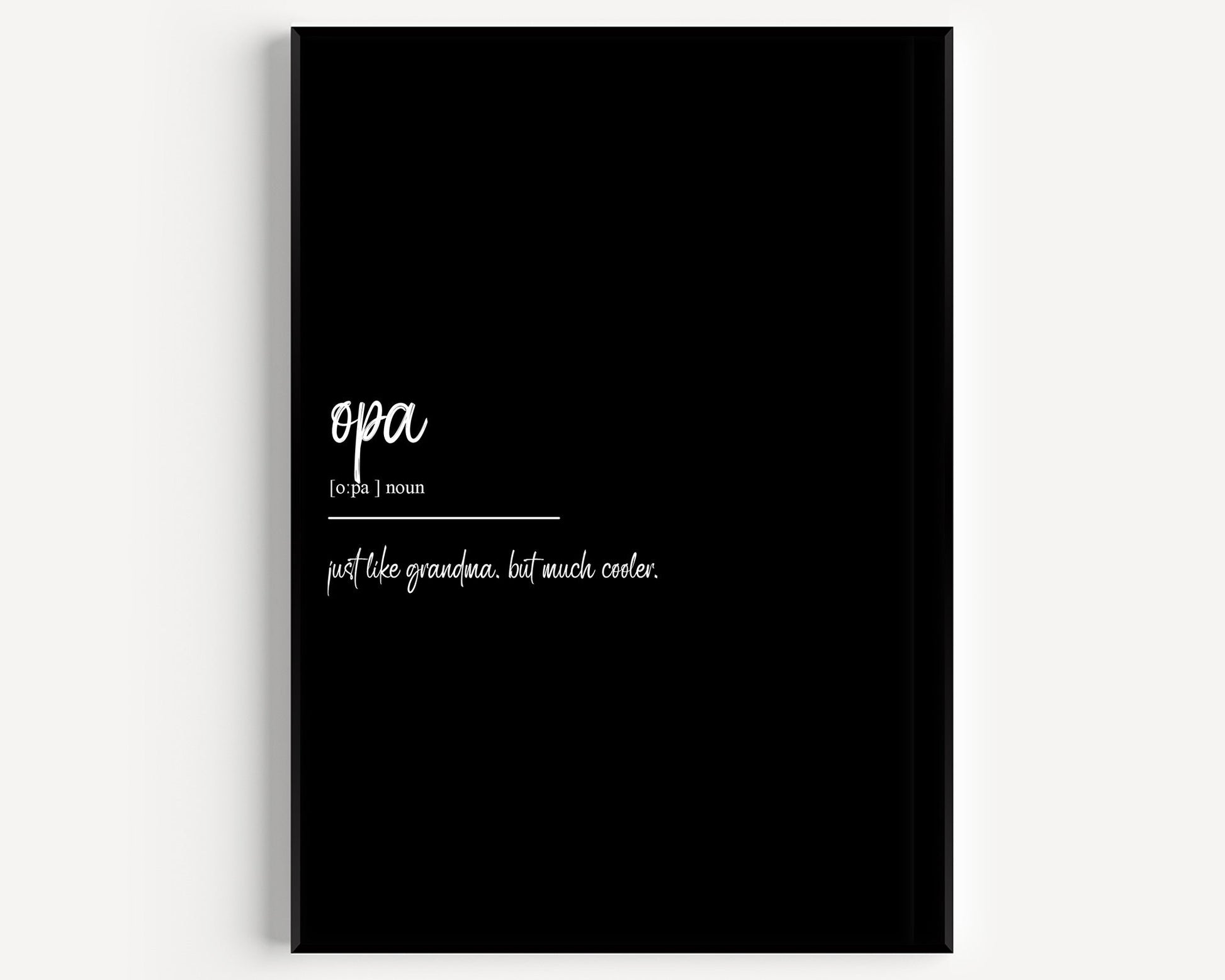 Opa Definition Print - Magic Posters