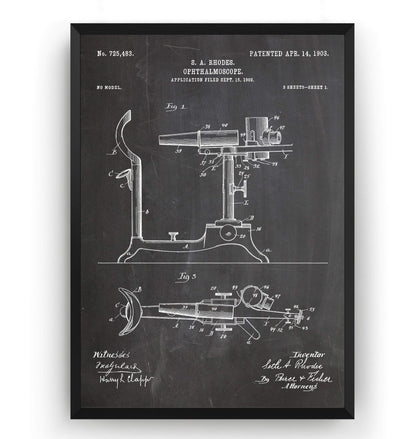 Ophthalmoscope 1903 Patent Print - Magic Posters