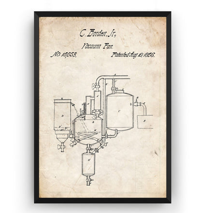 Pasteurized Milk 1856 Patent Print - Magic Posters