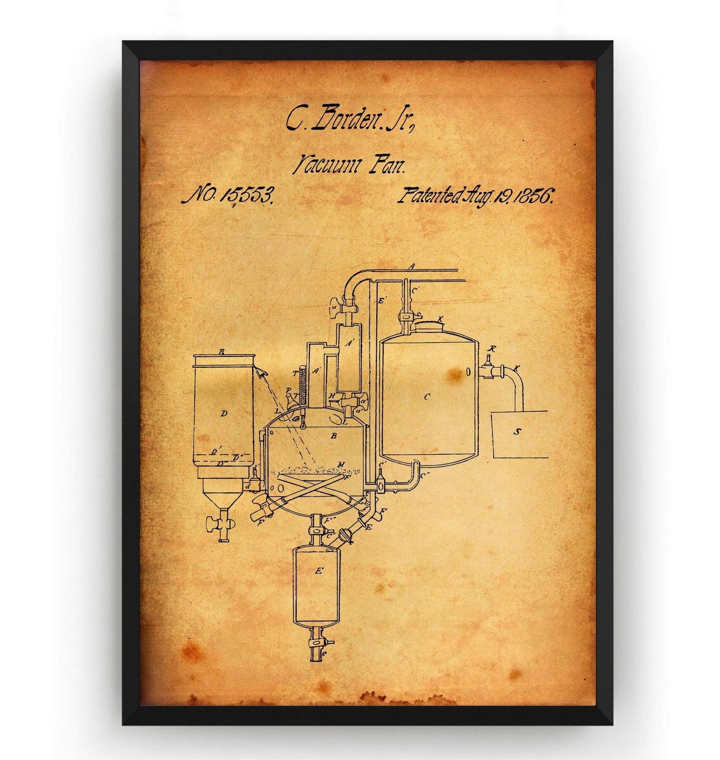 Pasteurized Milk 1856 Patent Print - Magic Posters