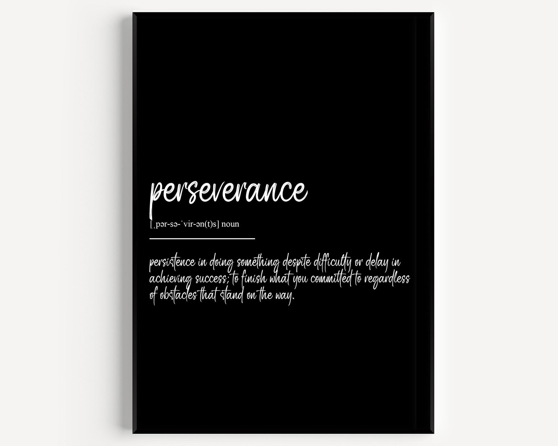 Perseverance Definition Print - Magic Posters