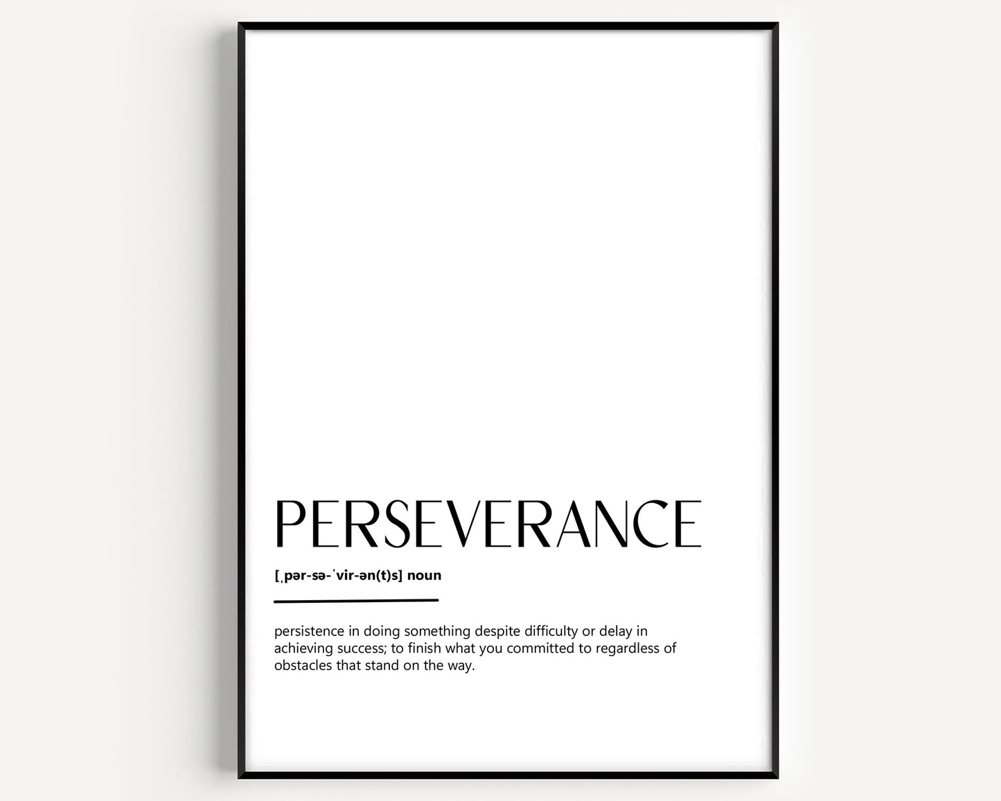 Perseverance Definition Print - Magic Posters