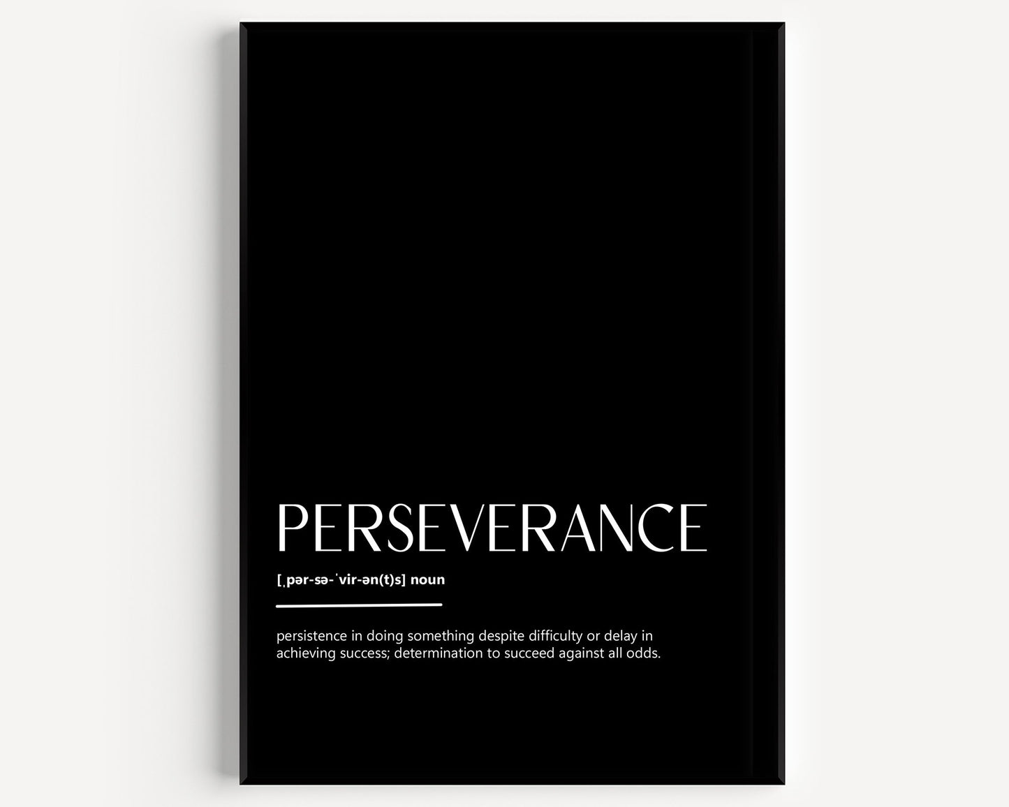 Perseverance Definition Print V2 - Magic Posters