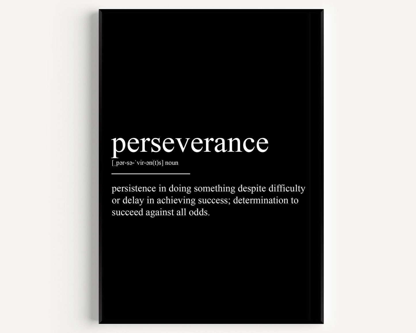 Perseverance Definition Print V2 - Magic Posters