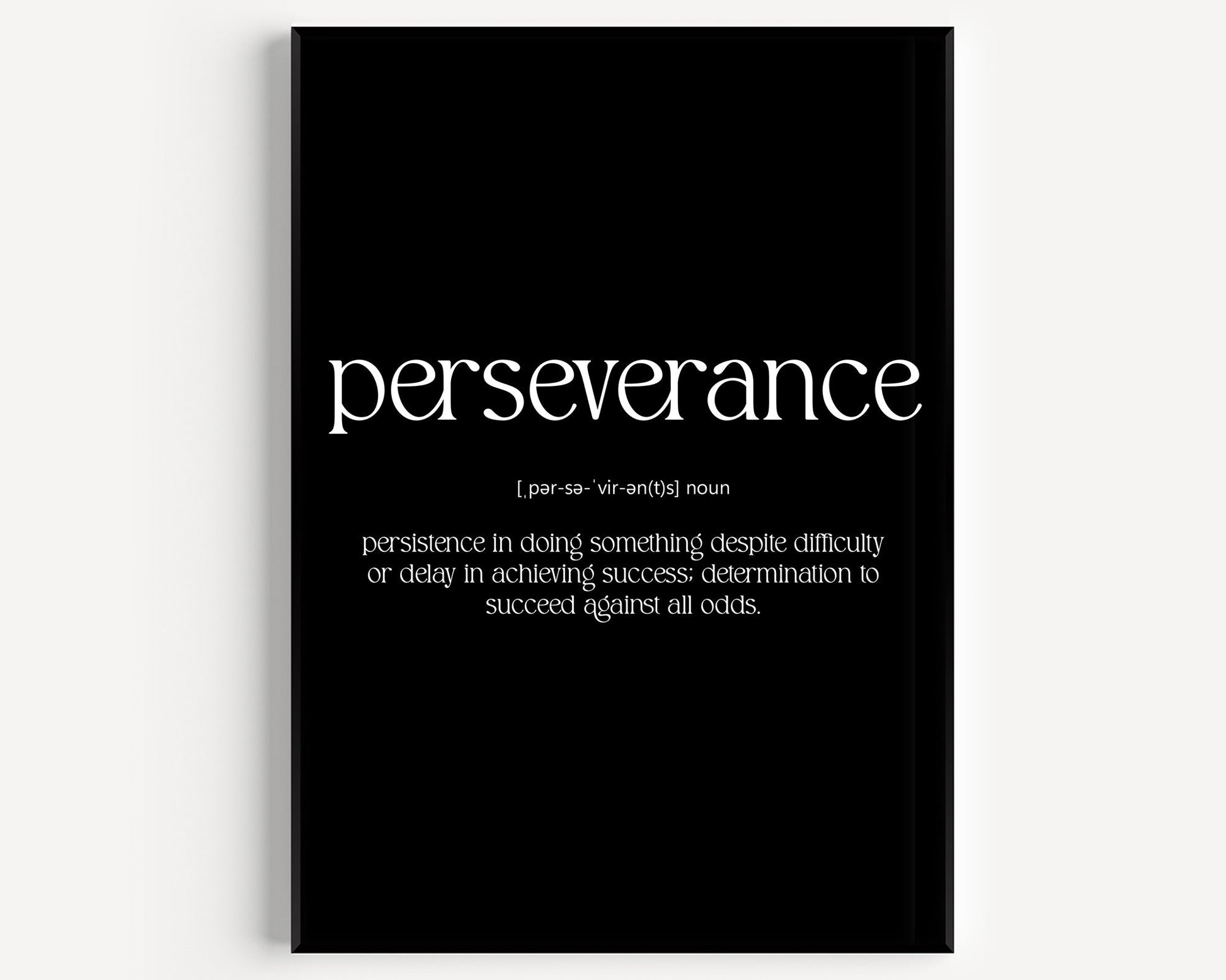 Perseverance Definition Print V2 - Magic Posters