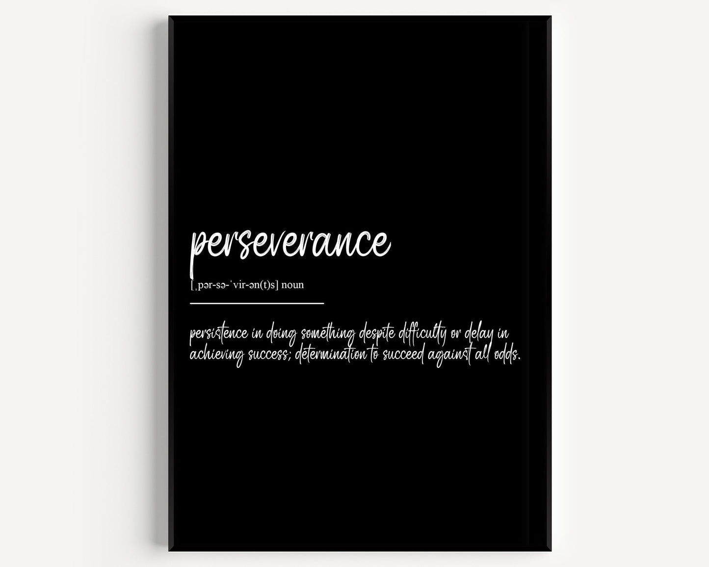 Perseverance Definition Print V2 - Magic Posters