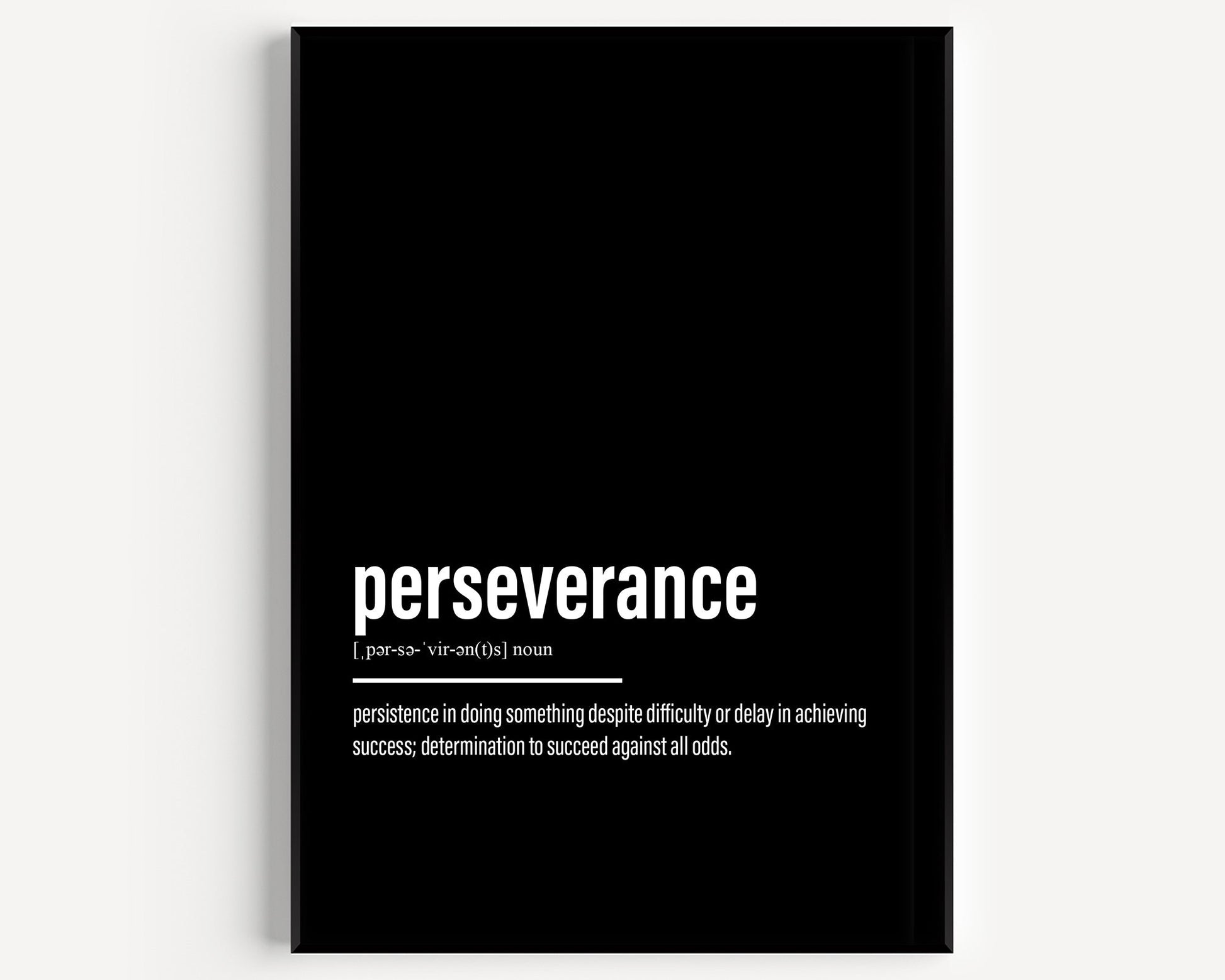 Perseverance Definition Print V2 - Magic Posters