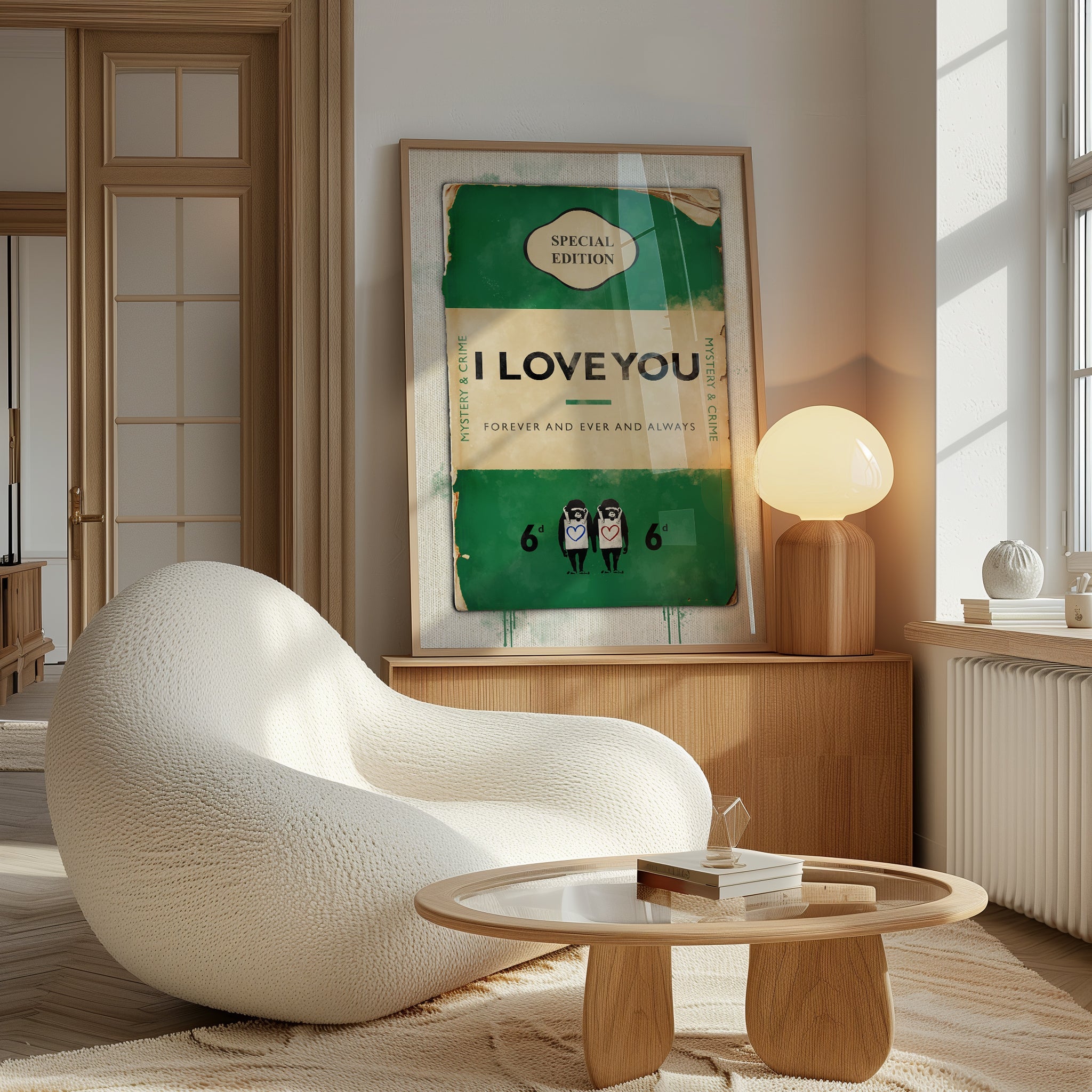 Personalised Book Cover Art Print (Green) - Magic Posters